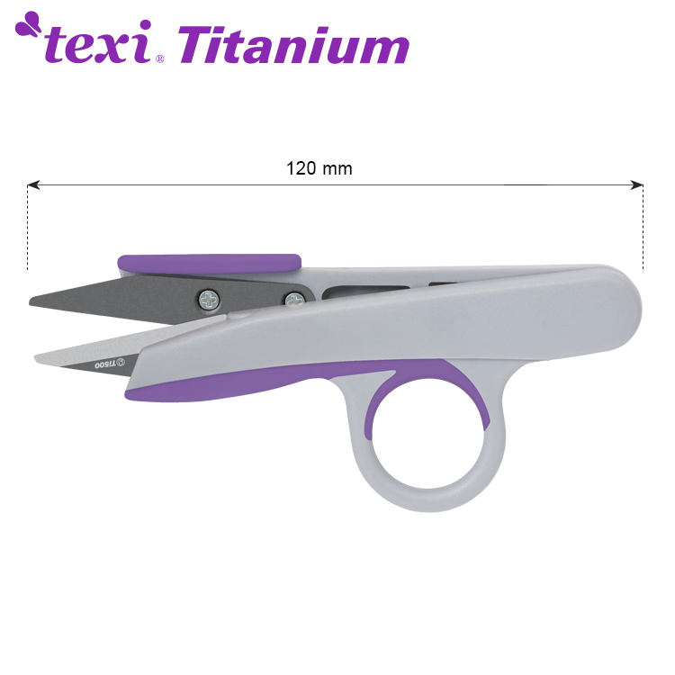 TEXI TITANIUM Ti500 - 5" (12 cm) Titanium coated thread clip - 2 5" (12 cm) Titanium coated thread clip