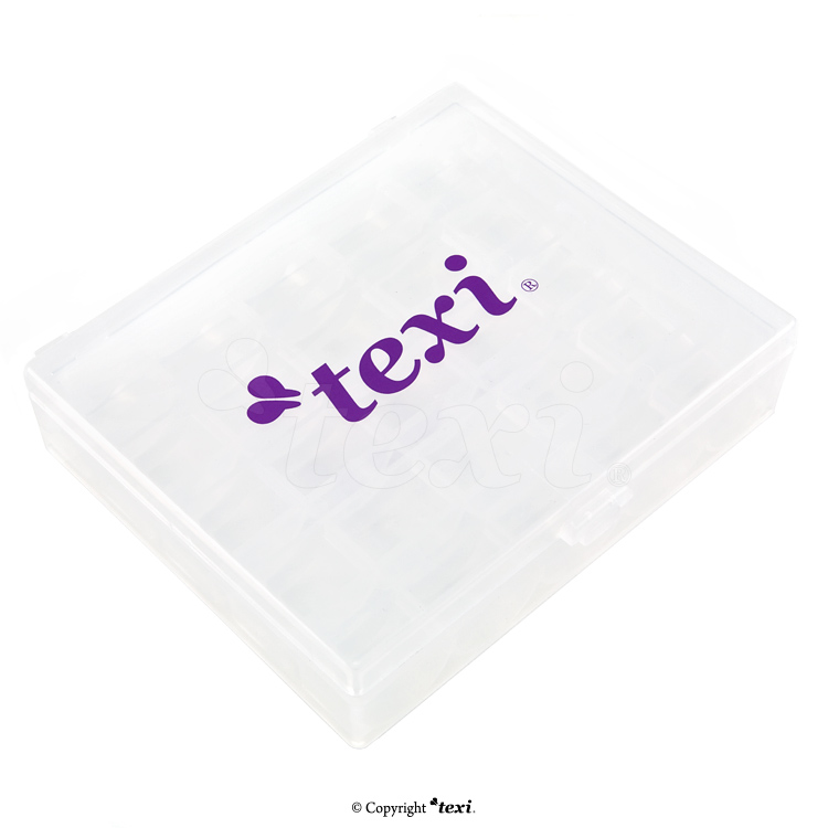 TEXI 4033 - Storage box for 25 bobbins (bobbins not included) - 2 Storage box for 25 bobbins (bobbins not included)