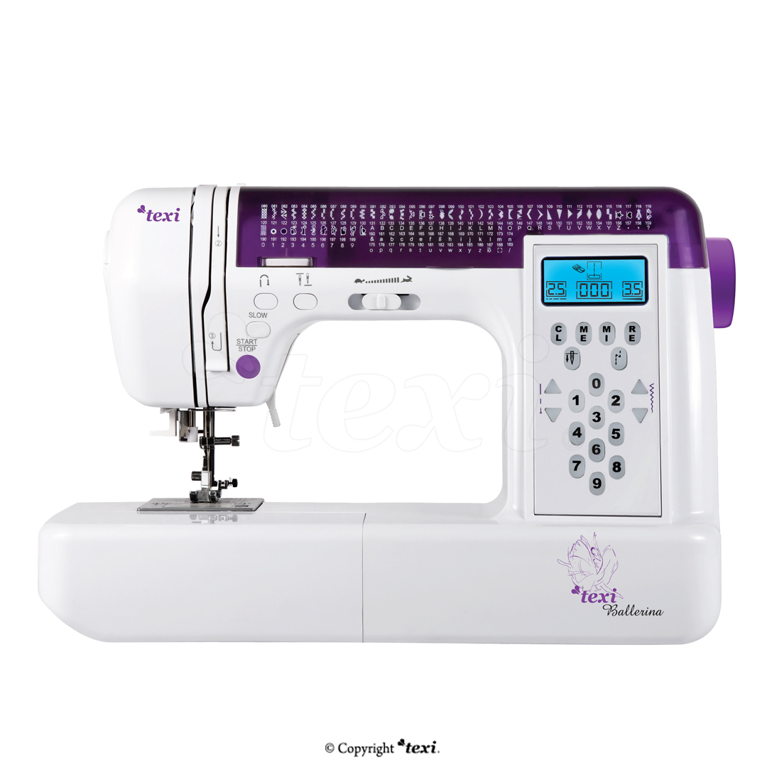 Computerized sewing machine, 200 stitch programs