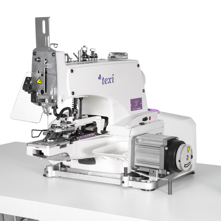 TEXI X PREMIUM EX - Button sewing machine with electronic selection of stitches number and built-in AC Servo motor - complete sewing machine with 2 years warranty - 3 Button sewing machine with electronic selection of stitches number and built-in AC Servo motor - complete sewing machine with 2 years warranty