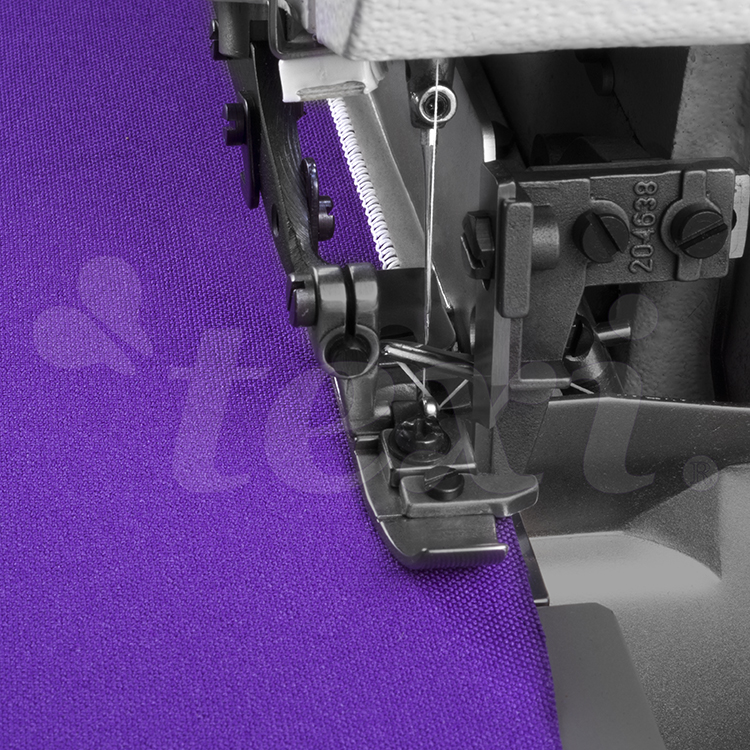 TEXI TRE ORLO 15 PREMIUM EX - 3-threads overlock machine for very narrow and dense overedging (hemstitch) with AC Servo motor - complete sewing machine with 2 years warranty - 2 3-threads overlock machine for very narrow and dense overedging (hemstitch) with AC Servo motor - complete sewing machine with 2 years warranty