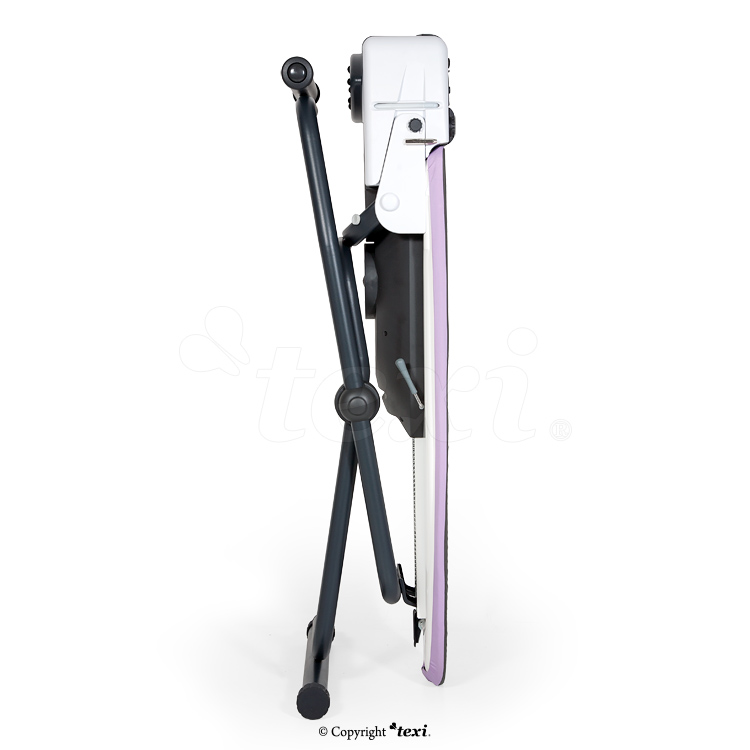 TEXI HESTIA - Compact ironing table with automatic, integrated steam generator and iron - PTFE shoe for iron and bottle for filling steam generator tank for FREE! - 2 Compact ironing table with automatic, integrated steam generator and iron - PTFE shoe for iron and bottle for filling steam generator tank for FREE!
