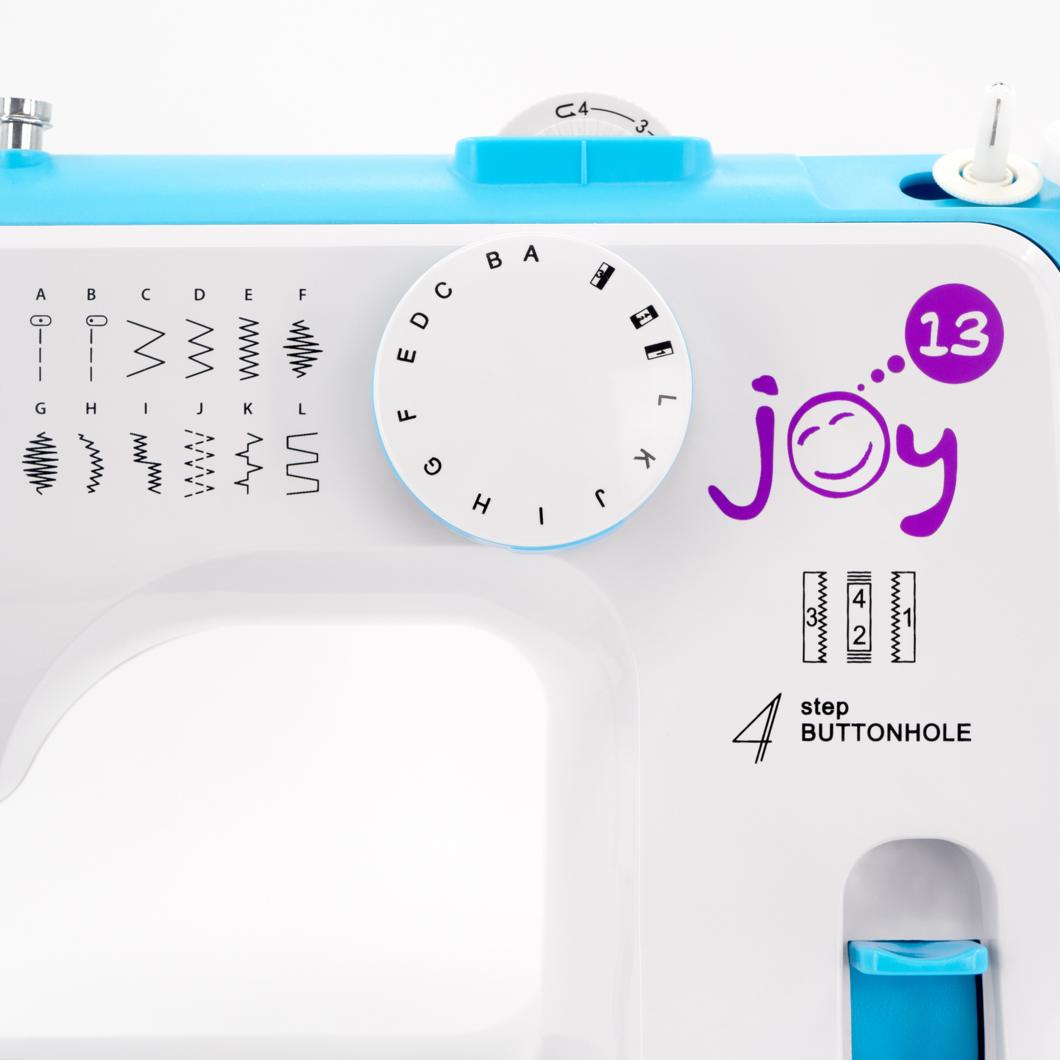 TEXI JOY 13 BLUE - Multifunctional mechanical sewing machine, 13 stitches - 6 Multifunctional mechanical sewing machine, 13 stitches