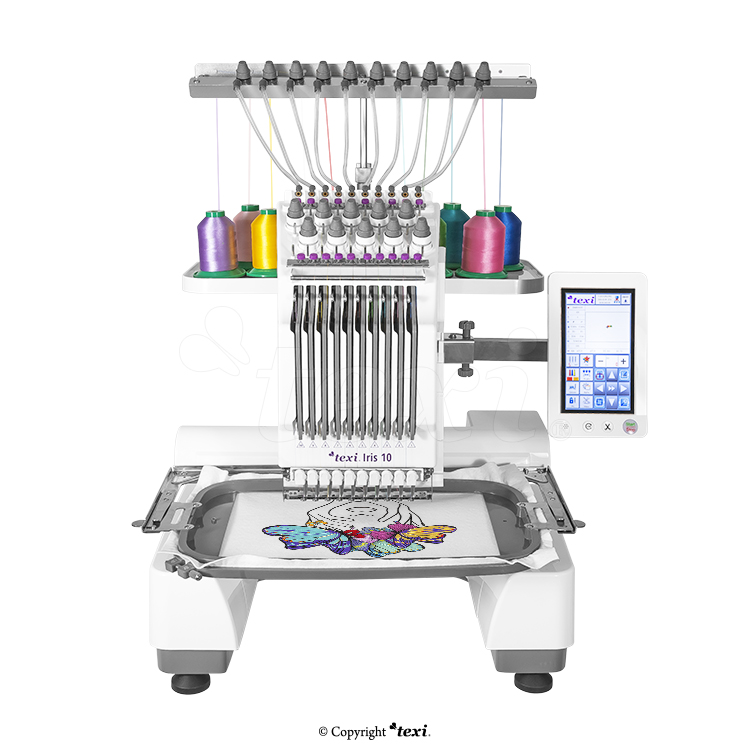 TEXI IRIS 10 - Compact, one-head, ten-needle embroidery machine - 2 Compact, one-head, ten-needle embroidery machine