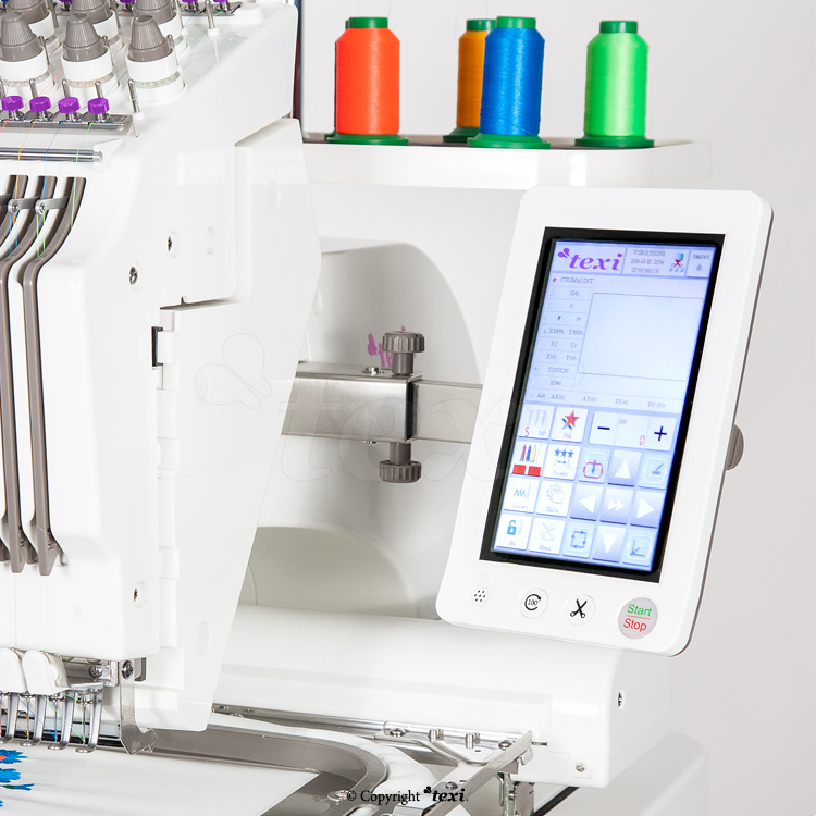 TEXI IRIS 10 - Compact, one-head, ten-needle embroidery machine - 5 Compact, one-head, ten-needle embroidery machine
