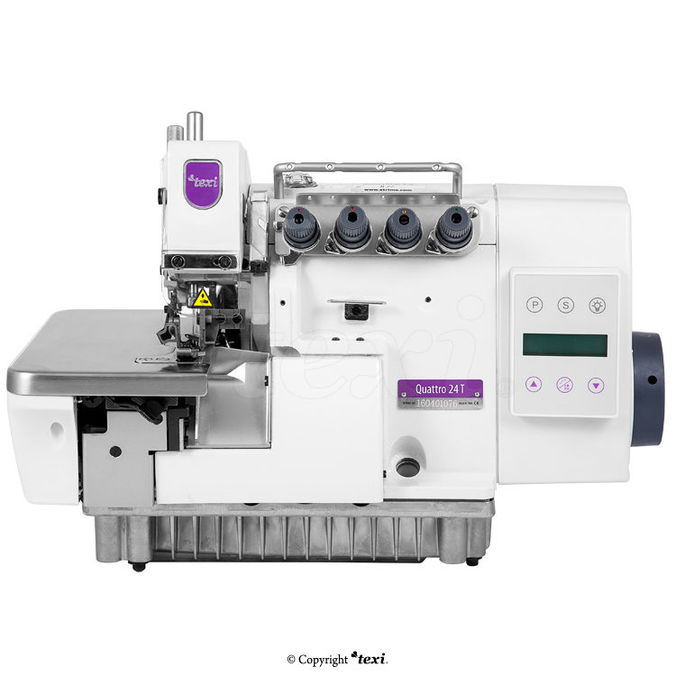 TEXI QUATTRO 24 T PREMIUM EX - 4-thread, mechatronic overlock machine with needles positioning - complete sewing machine - 2 years warranty - 3 4-thread, mechatronic overlock machine with needles positioning - complete sewing machine - 2 years warranty