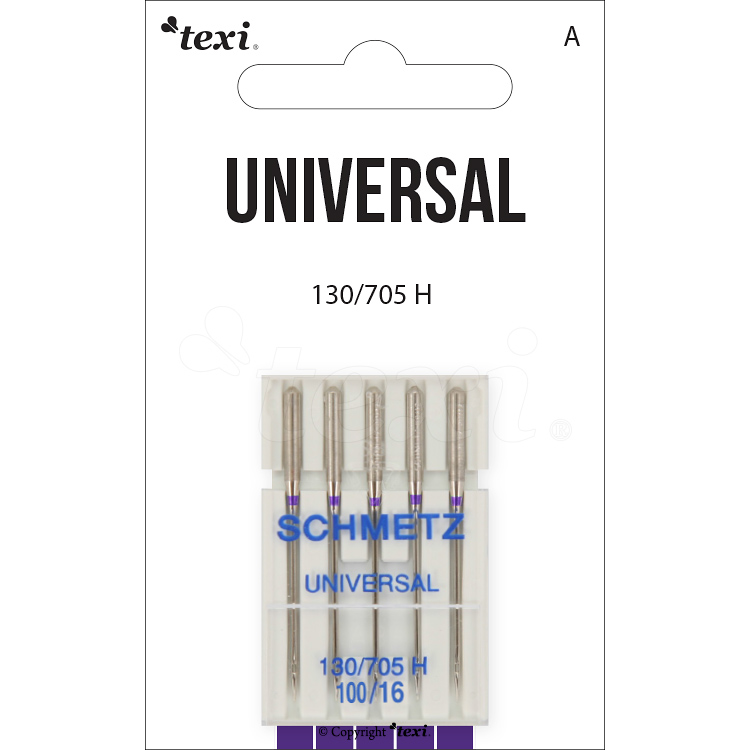 Universal needles for household machines, 5 pcs, size 100