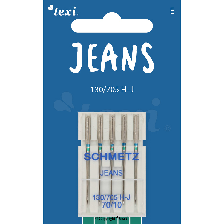 Jeans needles for household machines, 5 pcs, size 70