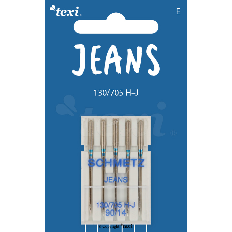 Jeans needles for household machines, 5 pcs, size 90