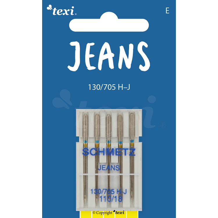 Jeans needles for household machines, 5 pcs, size 110