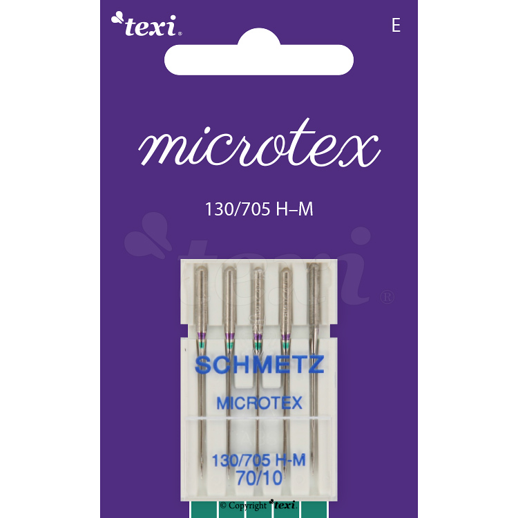 Microtex needles for household machines, 5 pcs, size 70
