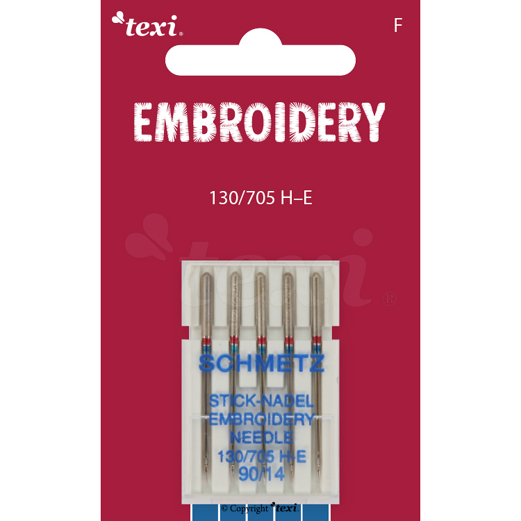 Embroidery needles for household machines, 5 pcs, size 90