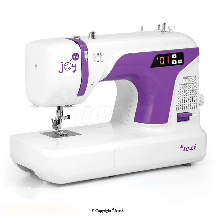 TEXI JOY 48 CHRISTMAS SET - Multifunctional mechanical sewing machine, 48 stitches with extras - 1 Multifunctional mechanical sewing machine, 48 stitches with extras