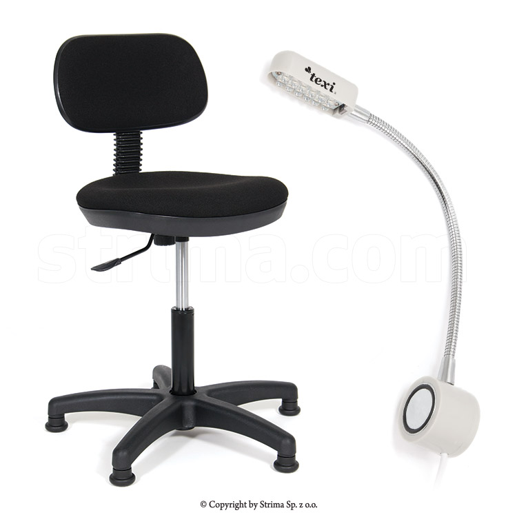 Tailor's workshop set - chair and LED USB lamp