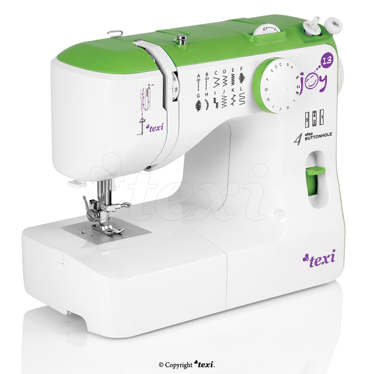 TEXI JOY 13 GREEN KID SET - Multifunctional mechanical sewing machine, 13 stitches - 6 Multifunctional mechanical sewing machine, 13 stitches