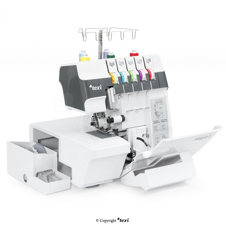TEXI INTEGRA 5 - 2, 3, 4, 5-thread coverlock machine - 2 2, 3, 4, 5-thread coverlock machine