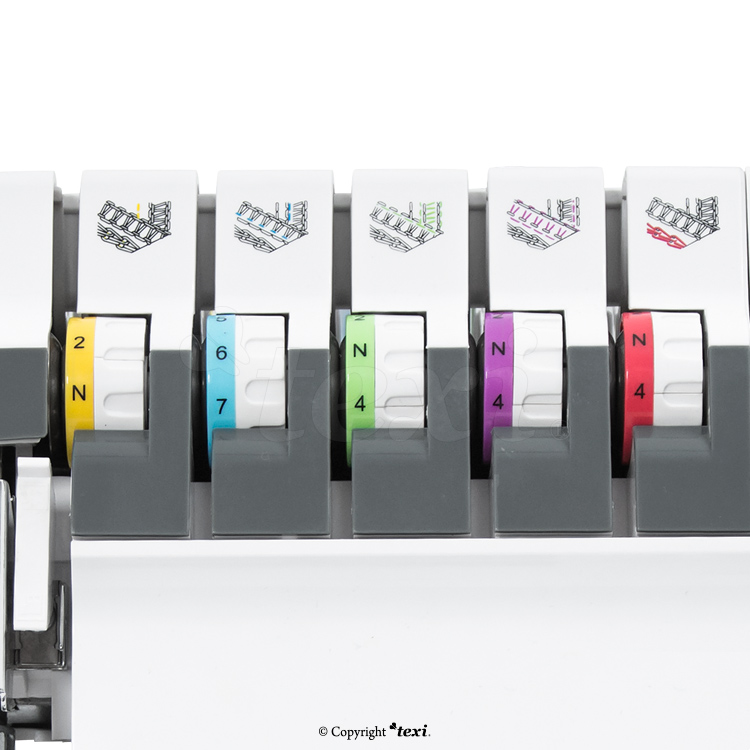 TEXI INTEGRA 5 - 2, 3, 4, 5-thread coverlock machine - 4 2, 3, 4, 5-thread coverlock machine