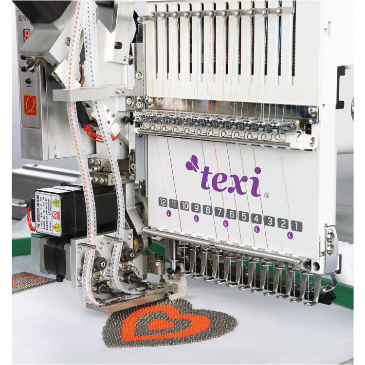 Embroidery machine, single-head, 15-needle with accessories for sewing beads from the tape