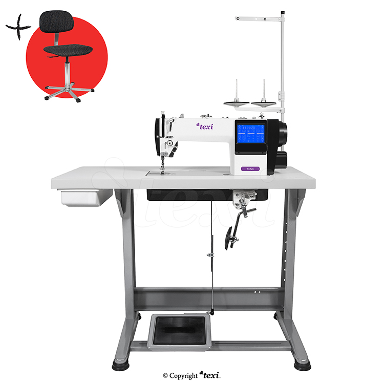 TEXI ART AUTO H PREMIUM + EVO2 - Automatic 1-needle lockstitch sewing machine for heavy materials, with additional possibility of sewing decorative stitches. - 1 Automatic 1-needle lockstitch sewing machine for heavy materials, with additional possibility of sewing decorative stitches.