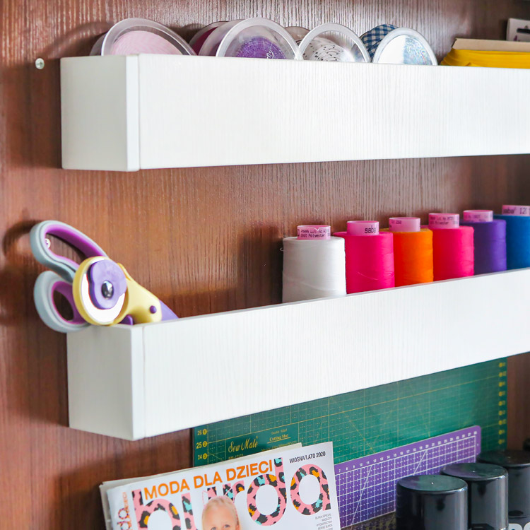 Folding cabinet - tailor's workshop,  grey color