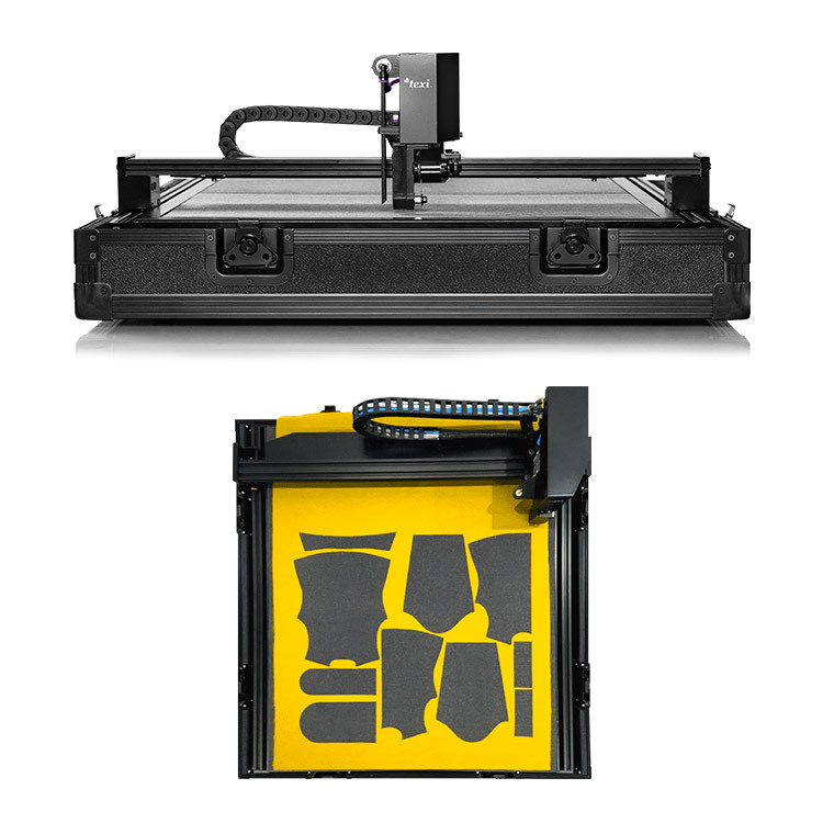 Automatic one-layer cutter in suitcase