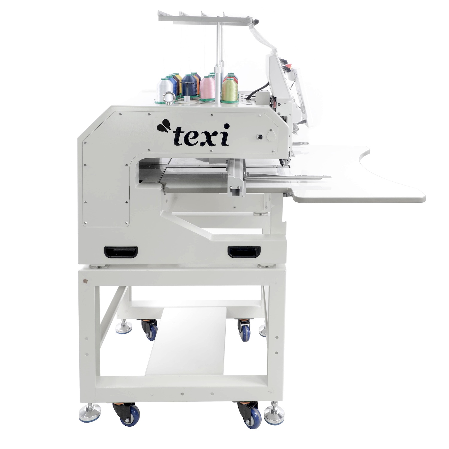 TEXI 1501 XL TS PREMIUM - 15 needle embroidery machine with working area 600 x 400 mm + hoop SET + FREE thread set - 4 15 needle embroidery machine with working area 600 x 400 mm + hoop SET + FREE thread set