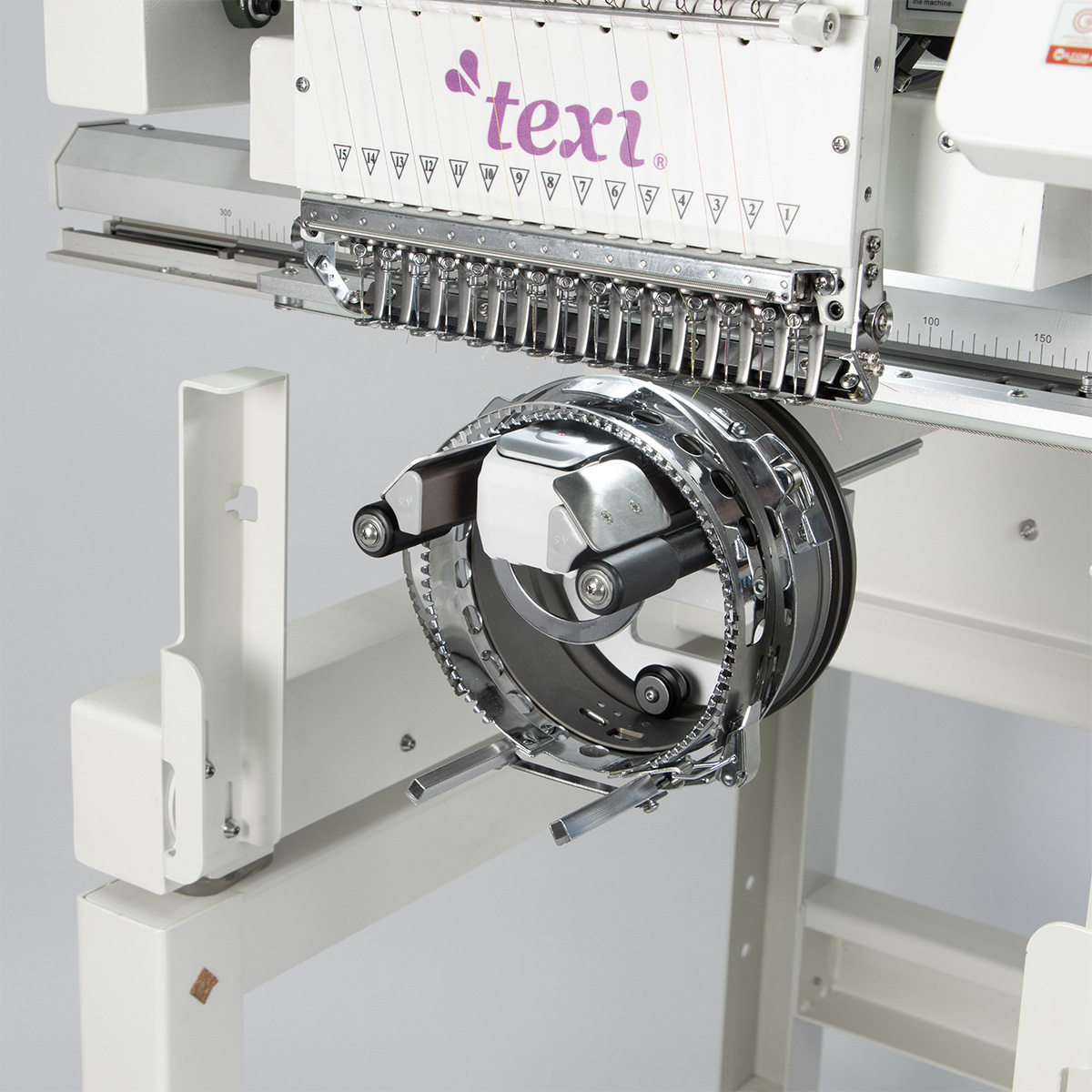 TEXI 1501 XL TS PREMIUM - 15 needle embroidery machine with working area 600 x 400 mm + hoop SET + FREE thread set - 7 15 needle embroidery machine with working area 600 x 400 mm + hoop SET + FREE thread set