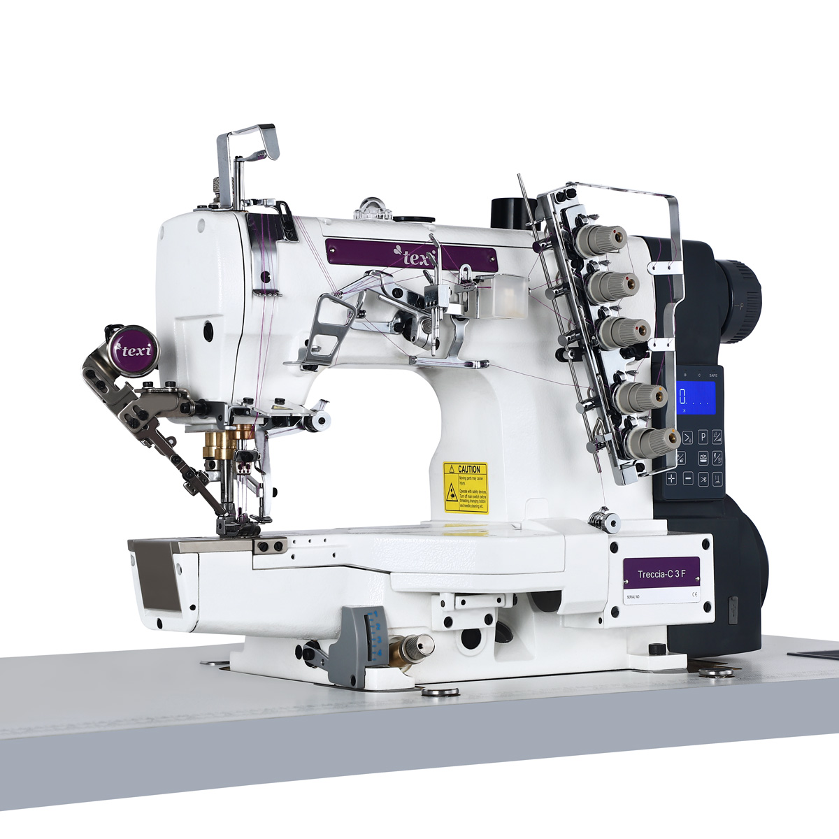 TEXI TRECCIA-C 3F PREMIUM - Automatic cylinderbed interlock (coverstitch) 3-needle TEXI TRECCIA-C 3F - 2 Automatic cylinderbed interlock (coverstitch) 3-needle TEXI TRECCIA-C 3F