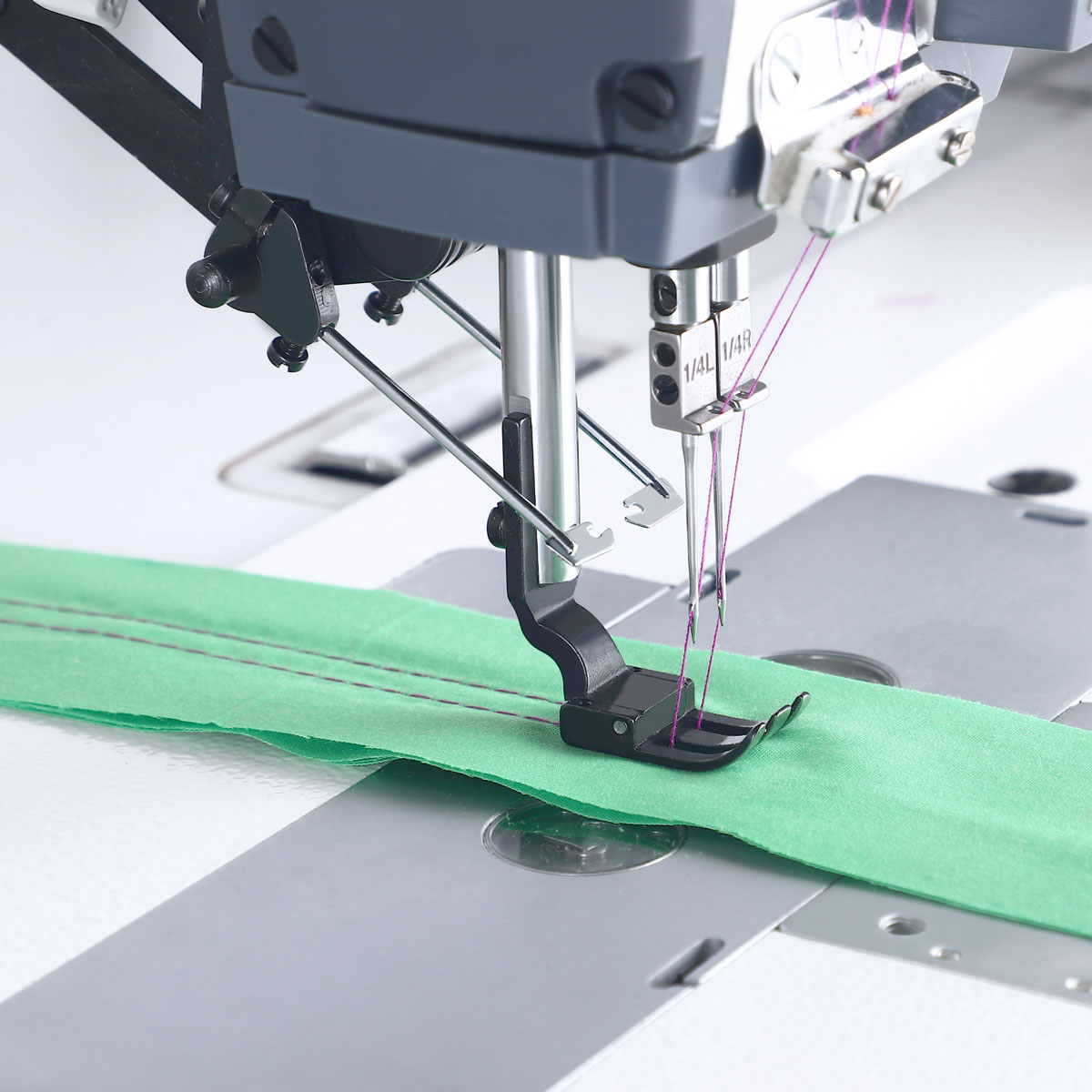 TEXI TWIN 6HF PREMIUM - Automatic double needle lockstitch machine TEXI TWIN 6HF, medium and heavy fabrics - 2 Automatic double needle lockstitch machine TEXI TWIN 6HF, medium and heavy fabrics