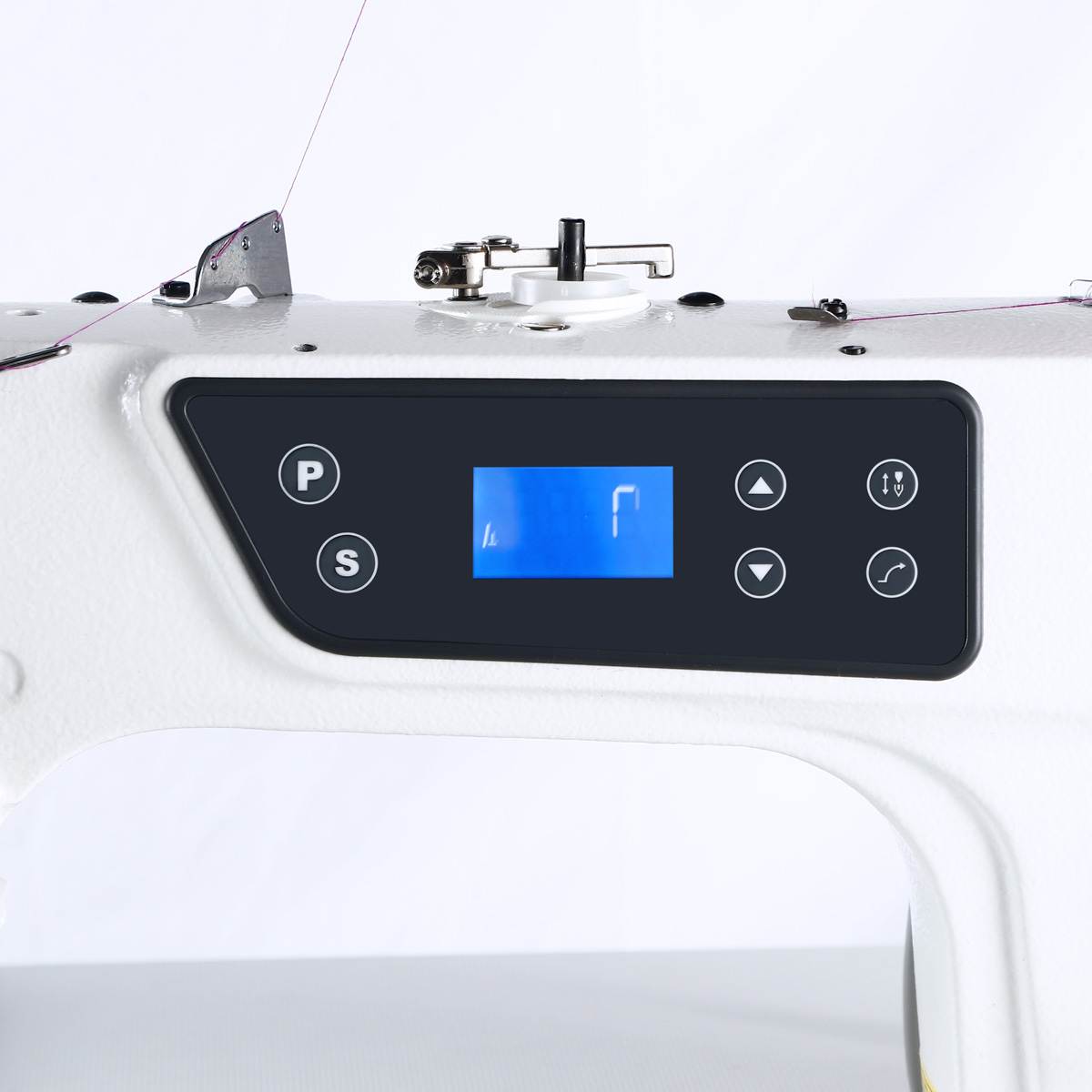 Single needle lockstitch machine TEXI TRONIC 1F, light and medium fabrics