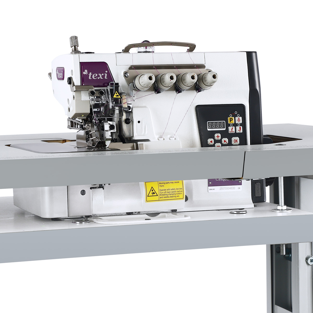 TEXI CINQUE 1F PREMIUM - Overlock 2-needle, 5-thread TEXI CINQUE 1F - 2 Overlock 2-needle, 5-thread TEXI CINQUE 1F