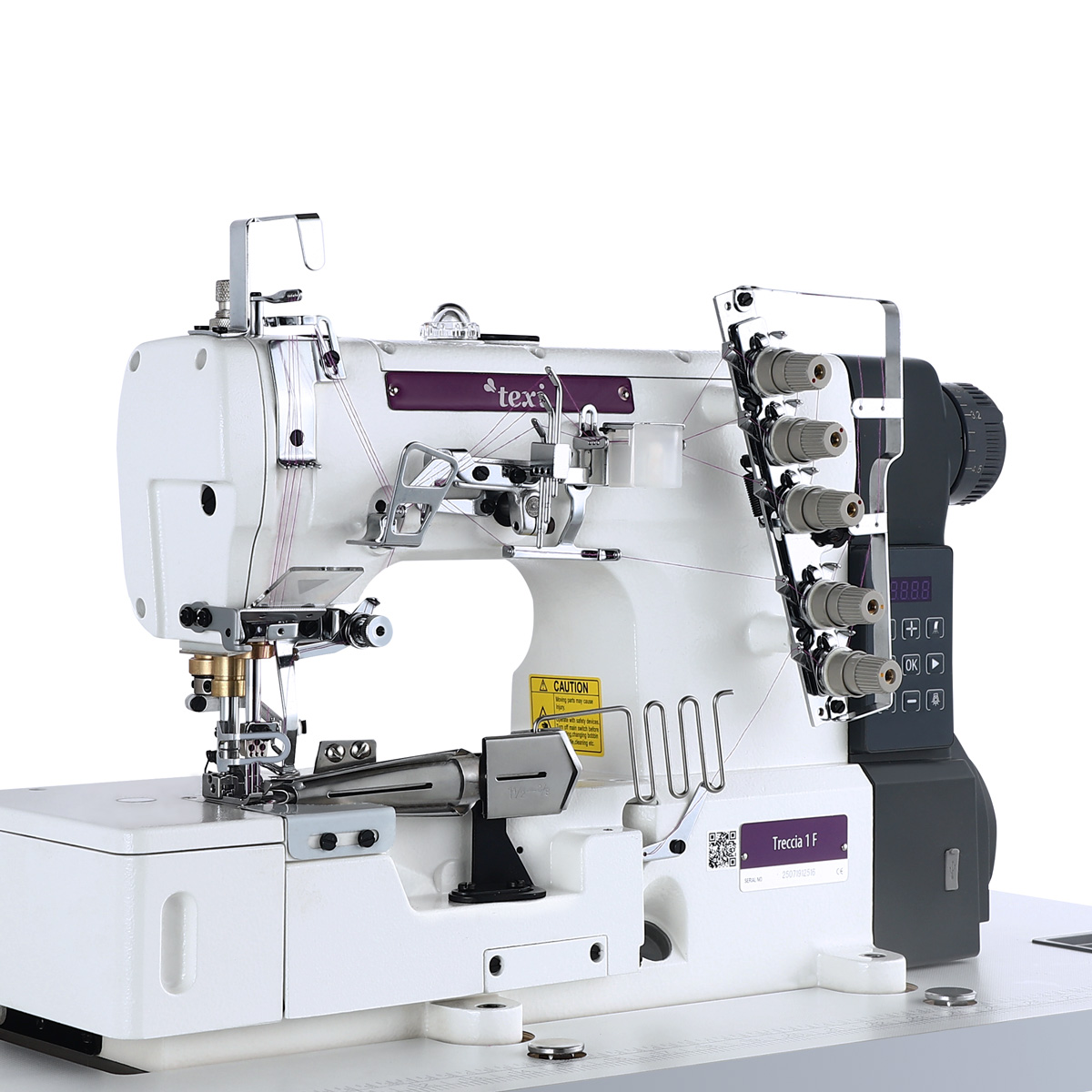 TEXI TRECCIA 1F PREMIUM - Flatbed interlock (coverstitch) 3-needle TEXI TRECCIA 1F - 5 Flatbed interlock (coverstitch) 3-needle TEXI TRECCIA 1F